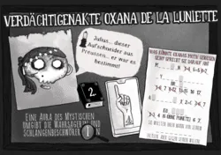 Verdächtigenakte von Oxana de la Luniette