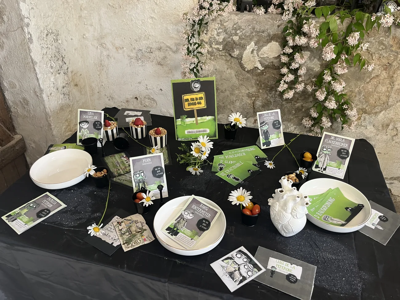Sneak Peek vom Spieltisch der Zombie-WG